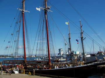 Bluenose II sitting at Halifax dock  August 2004
