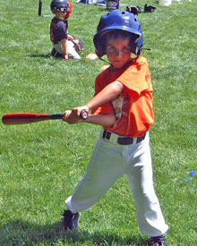 Rico at the T-ball game
