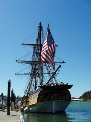 The Lady Washington in LaConner Harbor